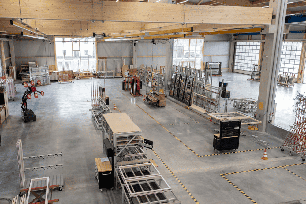 Bild der Produktionshalle von innen