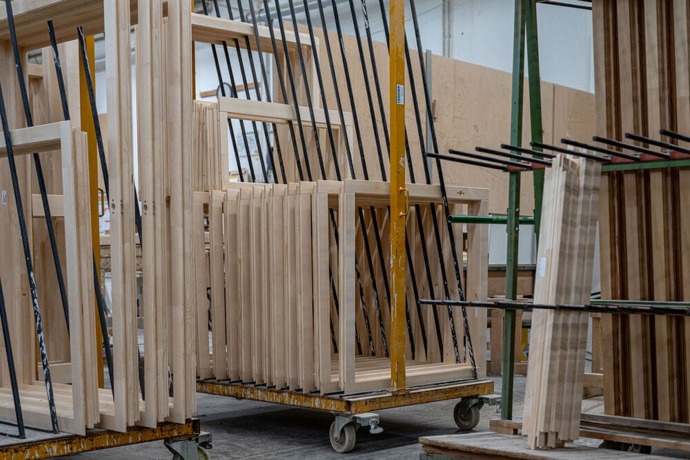 Bild der Holz-Fensterrahmen